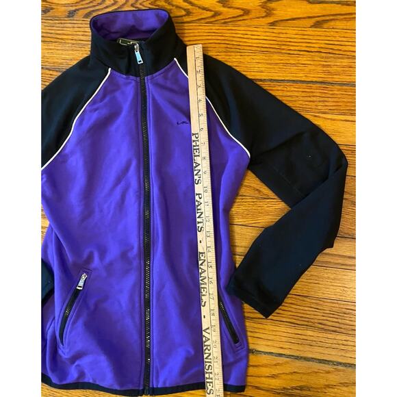 Polo Ralph Lauren Lauren Active Woman’s Small Track Jacket Purple Black - Picture 6 of 8